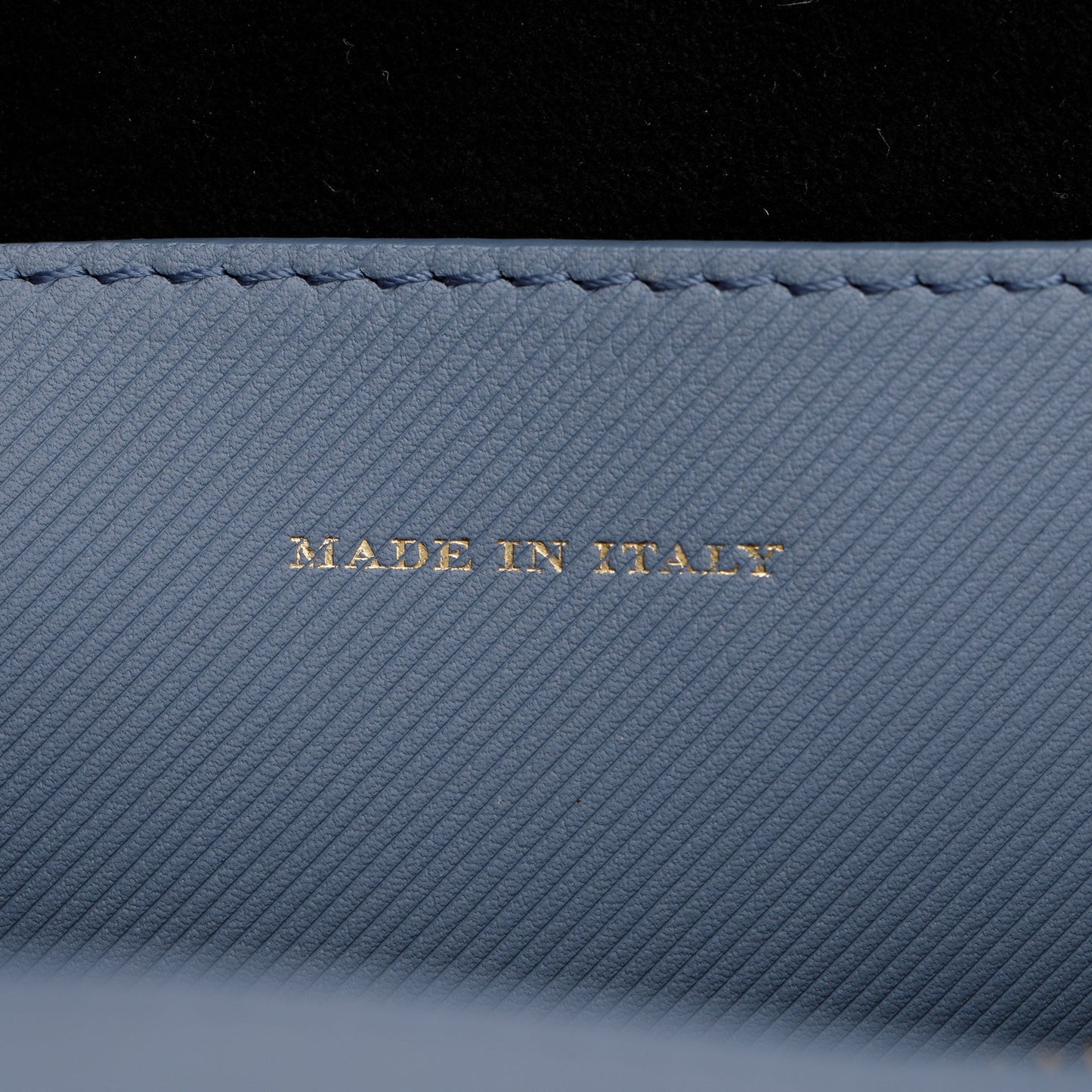 Burberry Medium Blue Trench Calfskin DK88 Top Handle Bag