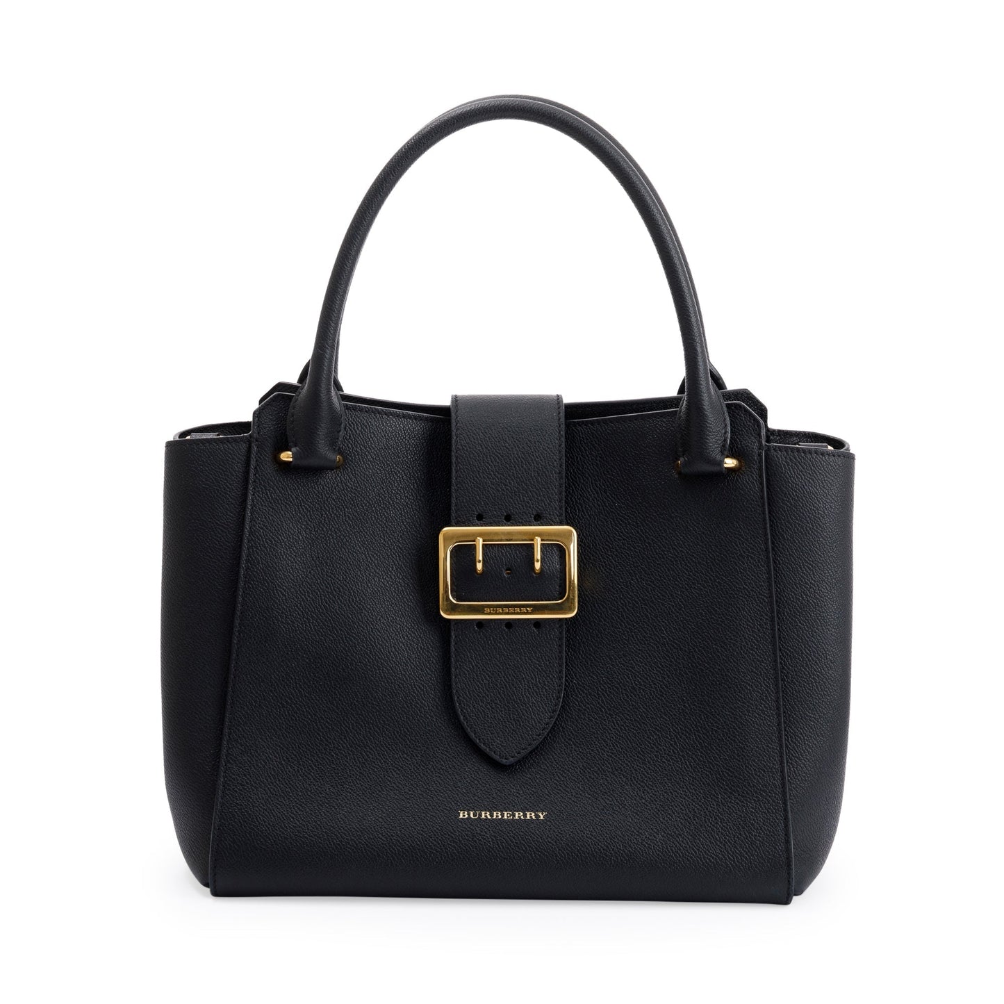Burberry Medium Leather Buckle Tote