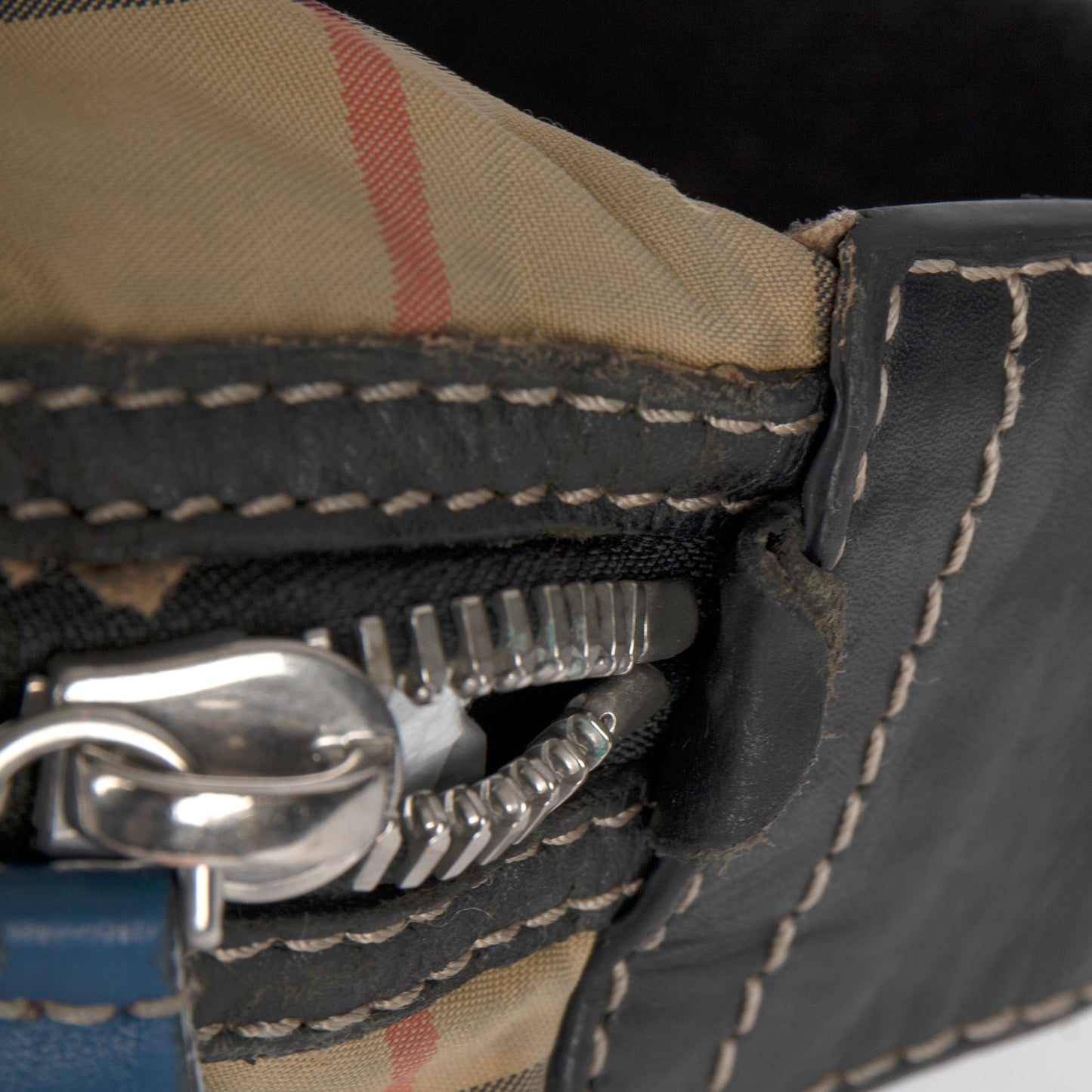 Burberry Medium Vintage Check & Leather Bum Bag