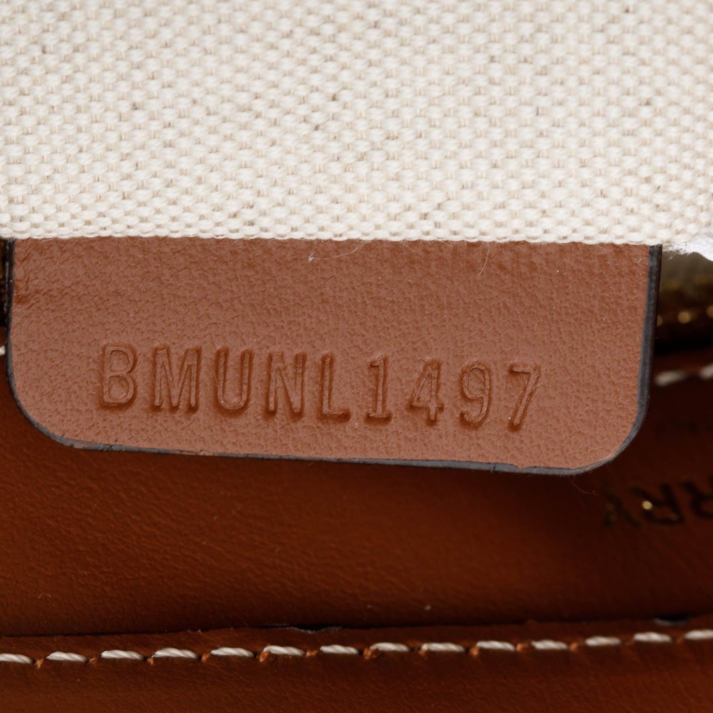 Burberry Neutral Canvas and Brown Leather Mini Pocket Bag
