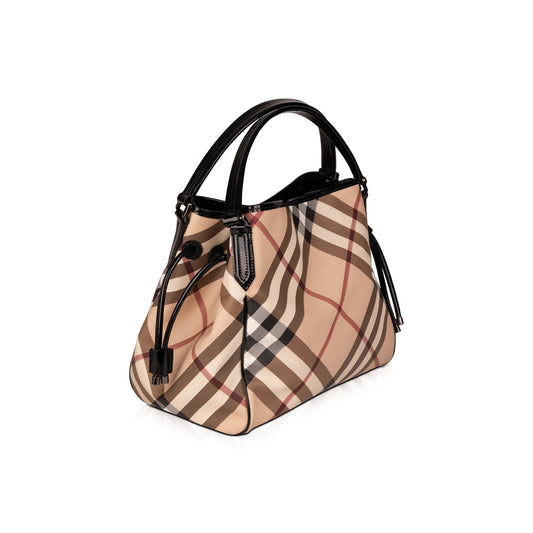 Burberry Nova Check Drawstring Bag