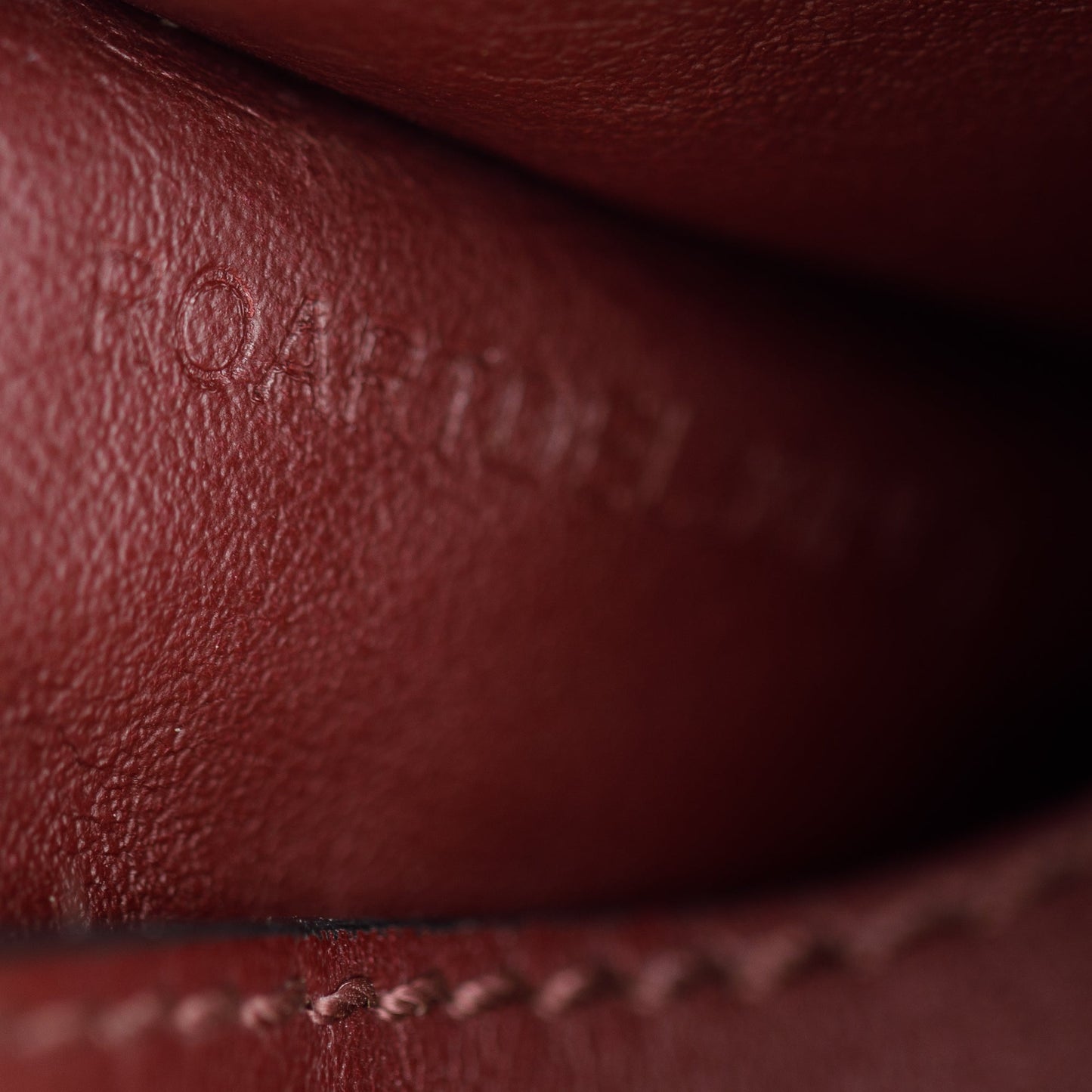 Burberry Orange/Burgundy Leather Card Holder