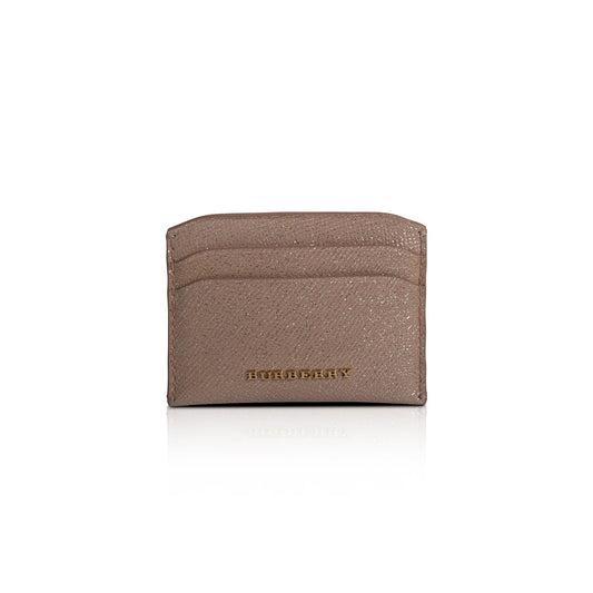 Burberry Pink Glitter Patent Leather Card Holder