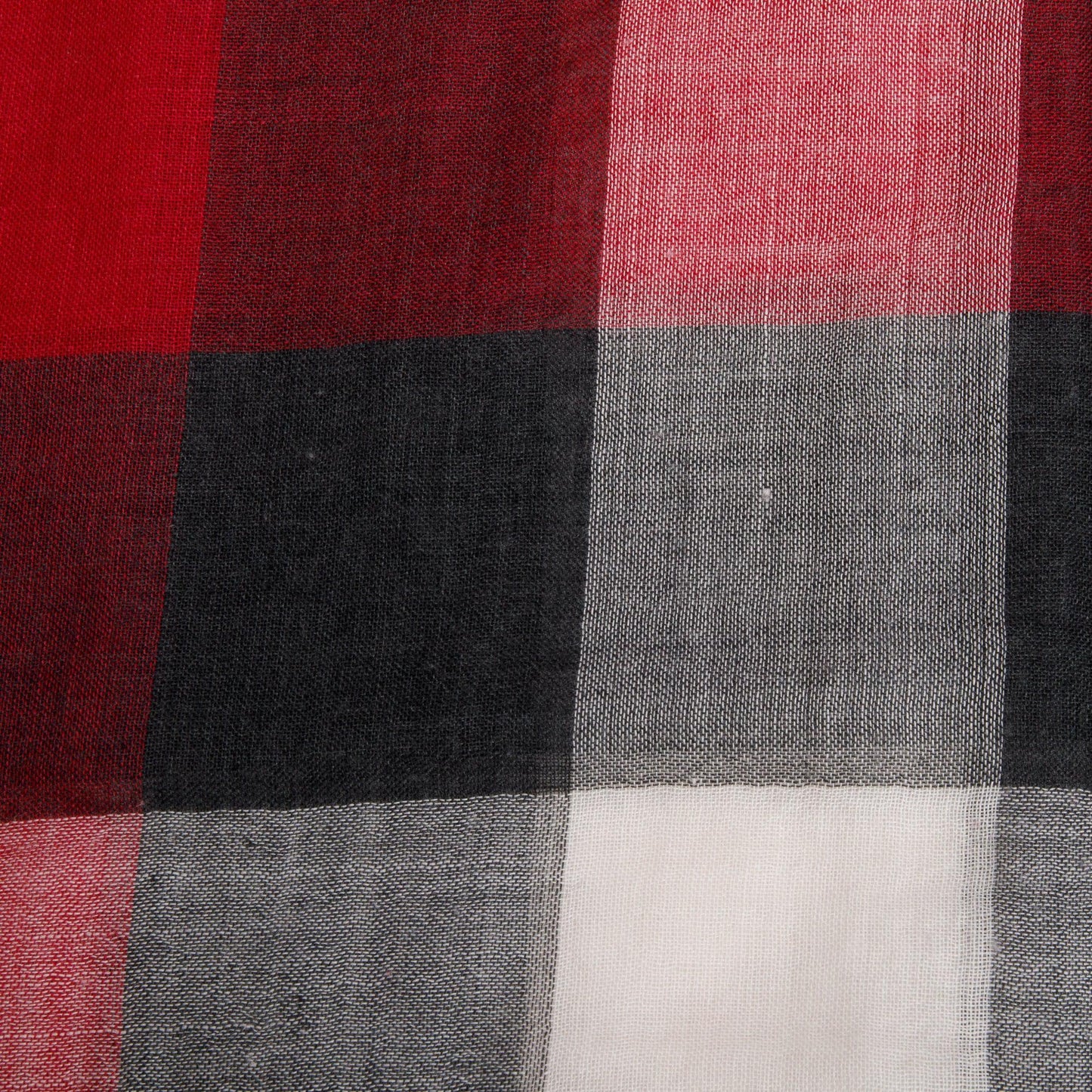 Burberry Red Check Chiffon Light Weight Scarf