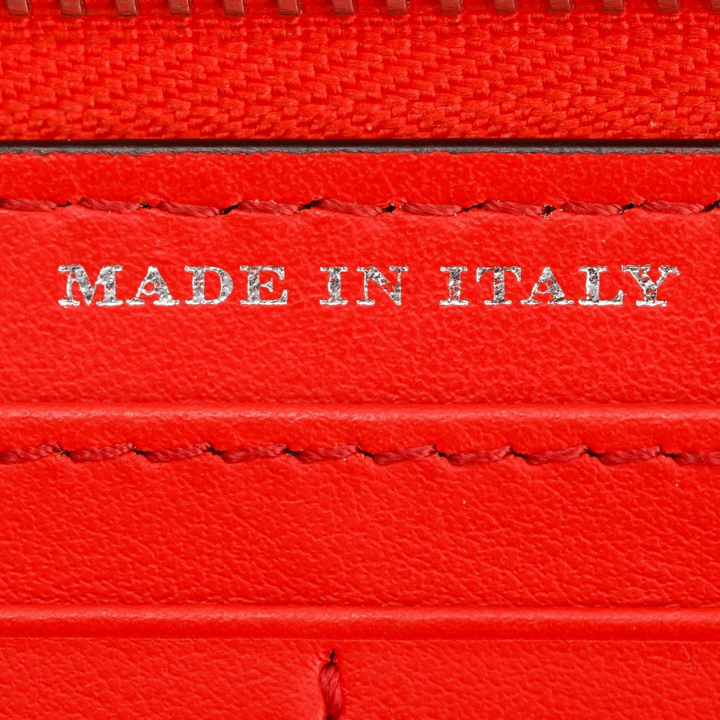 Burberry Red Graffiti Check Zip Continental Wallet