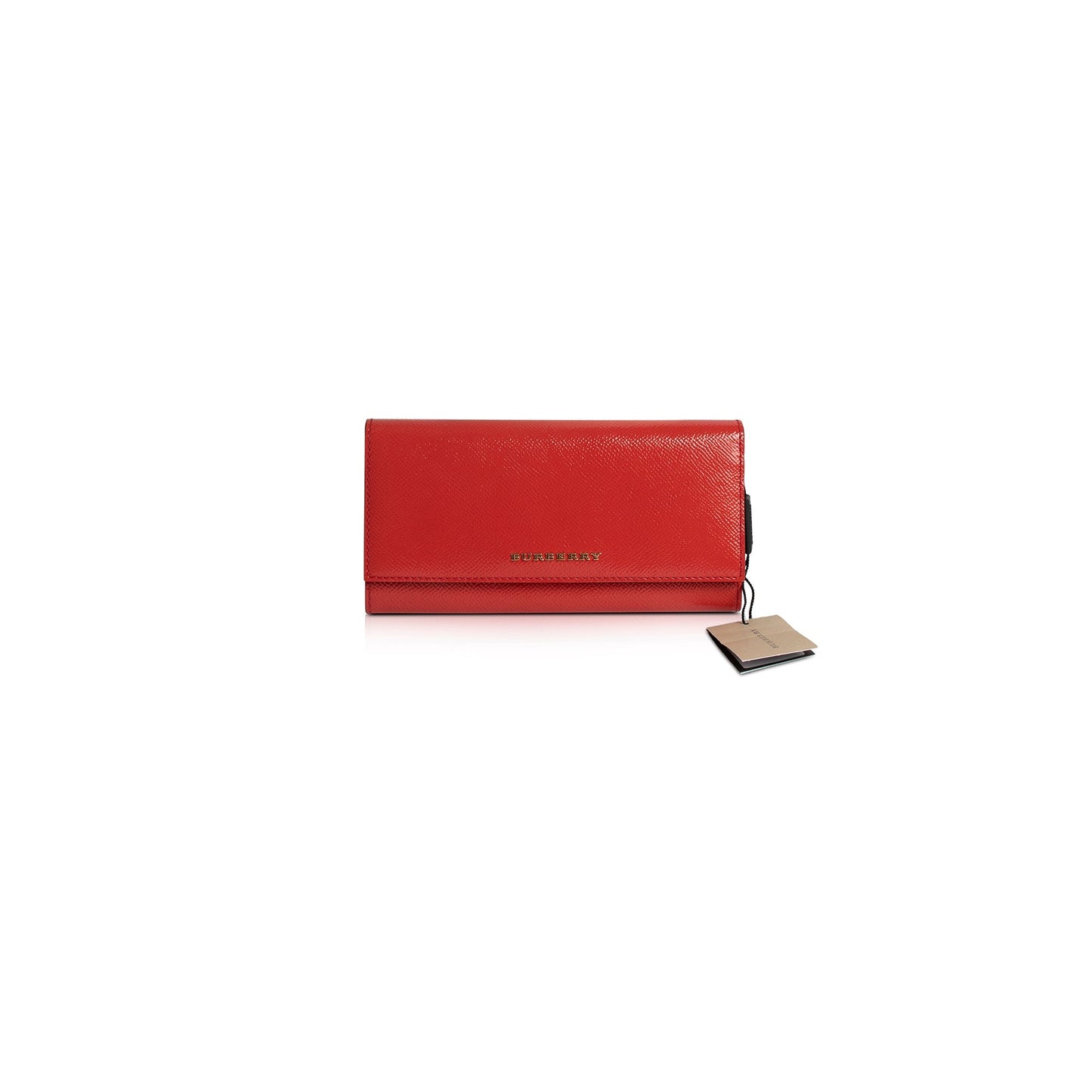 Burberry Red Patent Leather Continental Wallet