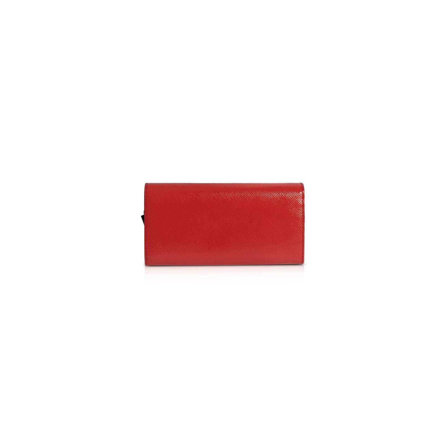 Burberry Red Patent Leather Continental Wallet