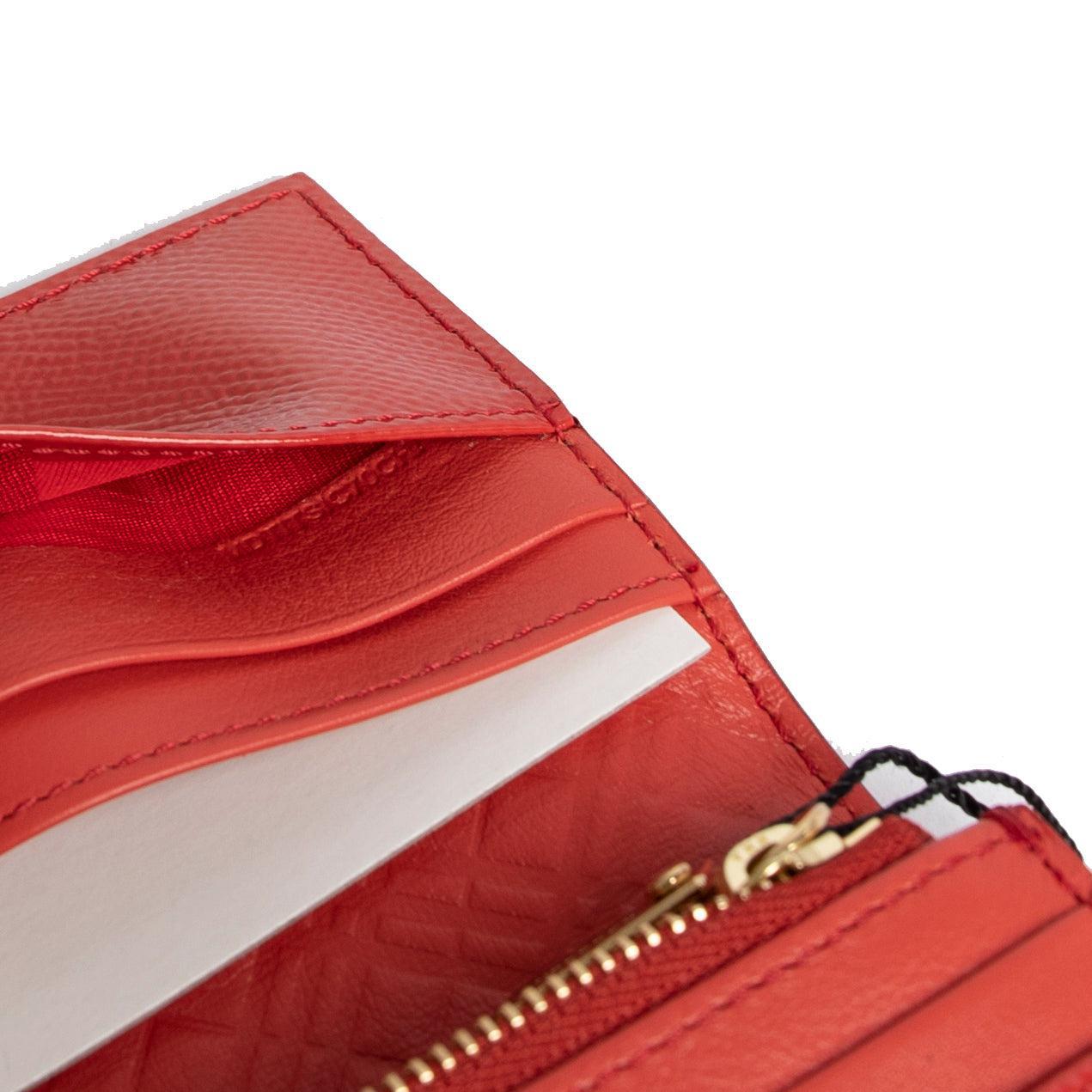 Burberry Red Patent Leather Continental Wallet