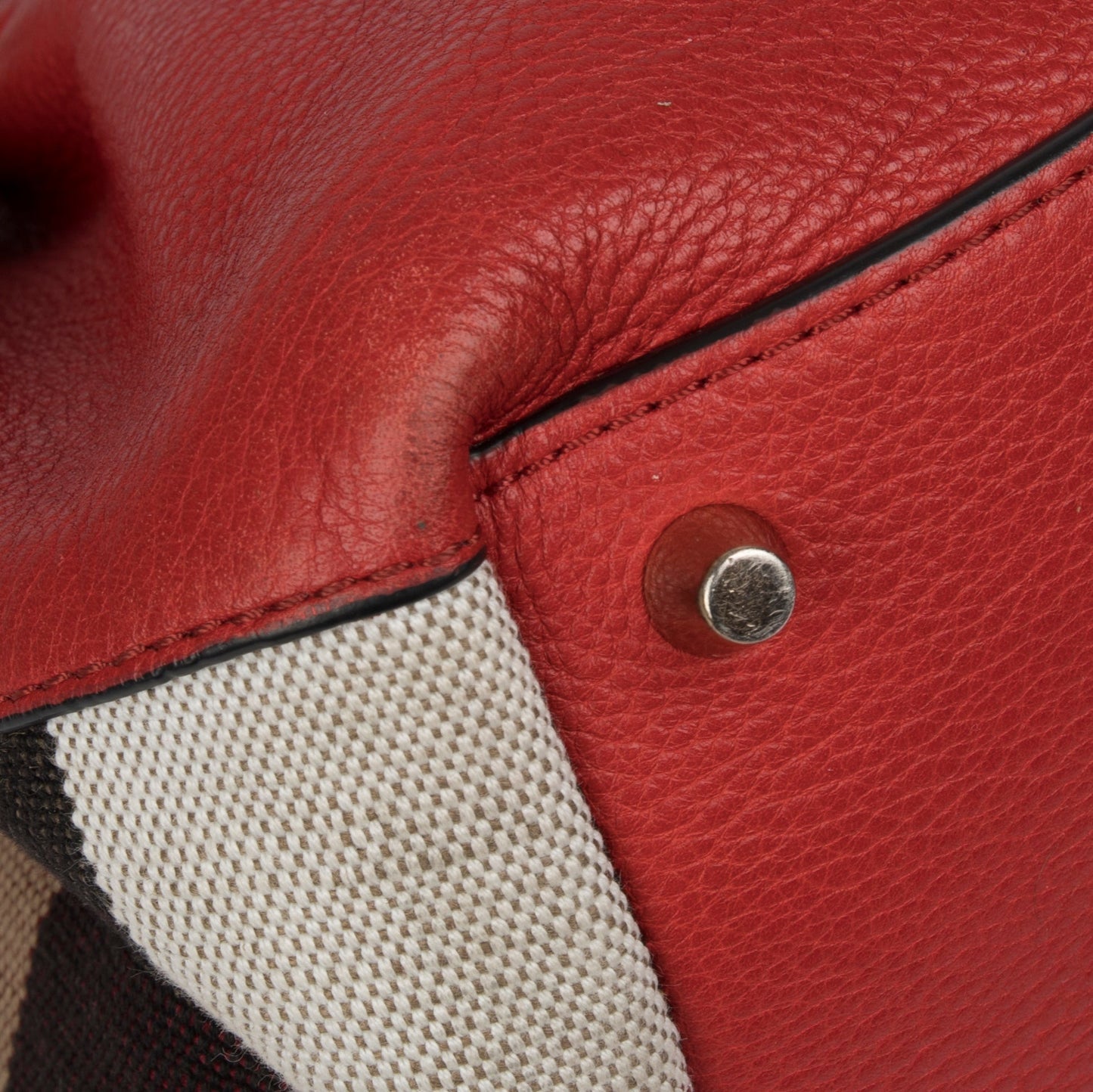 Burberry Small Maidstone Leather & House Check Tote