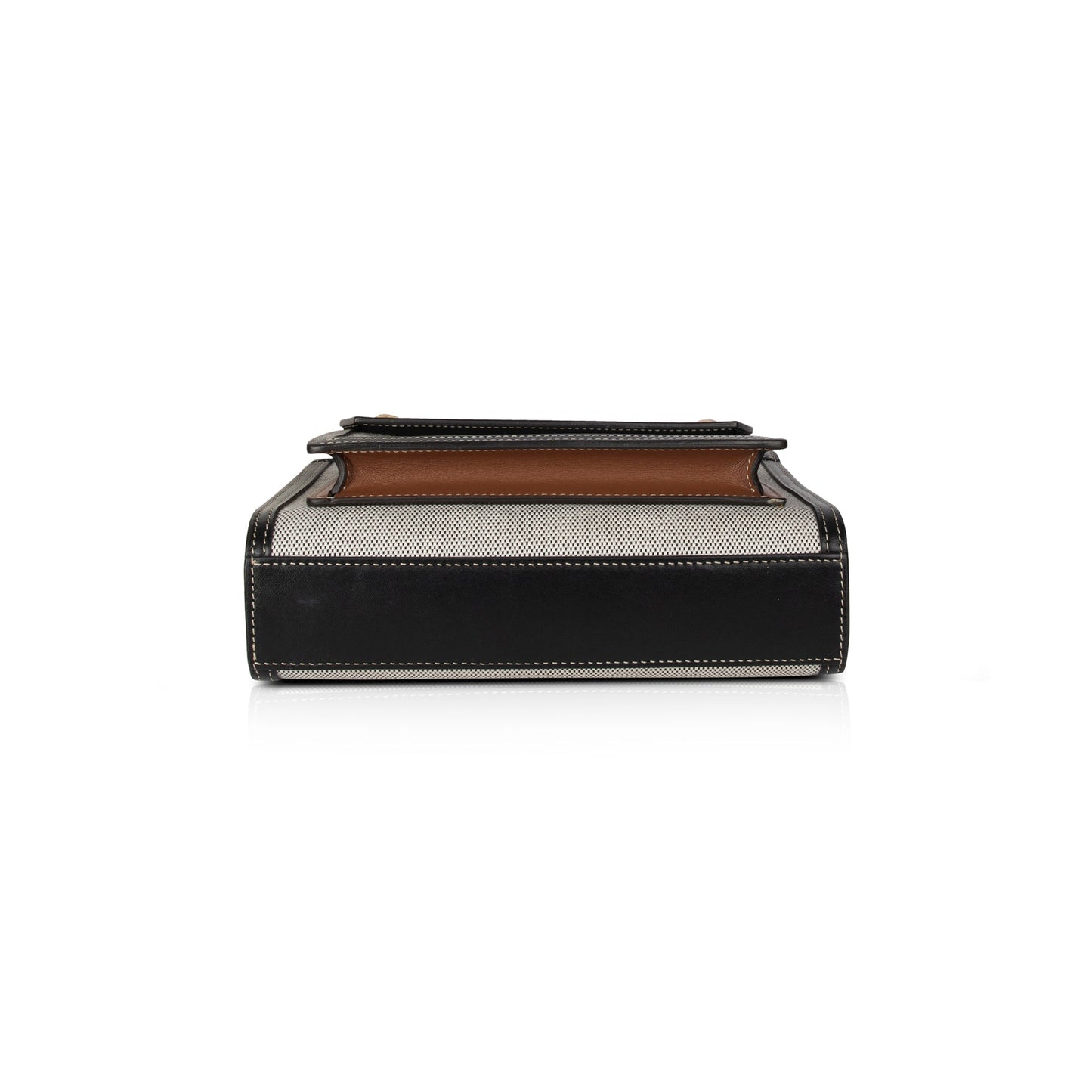 Burberry Two-Tone Canvas and Leather Mini Pocket Bag