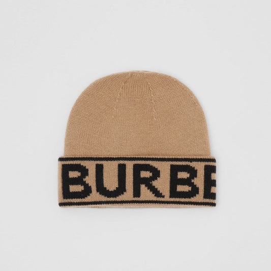 Burberry Logo Intarsia Cashmere Beanie