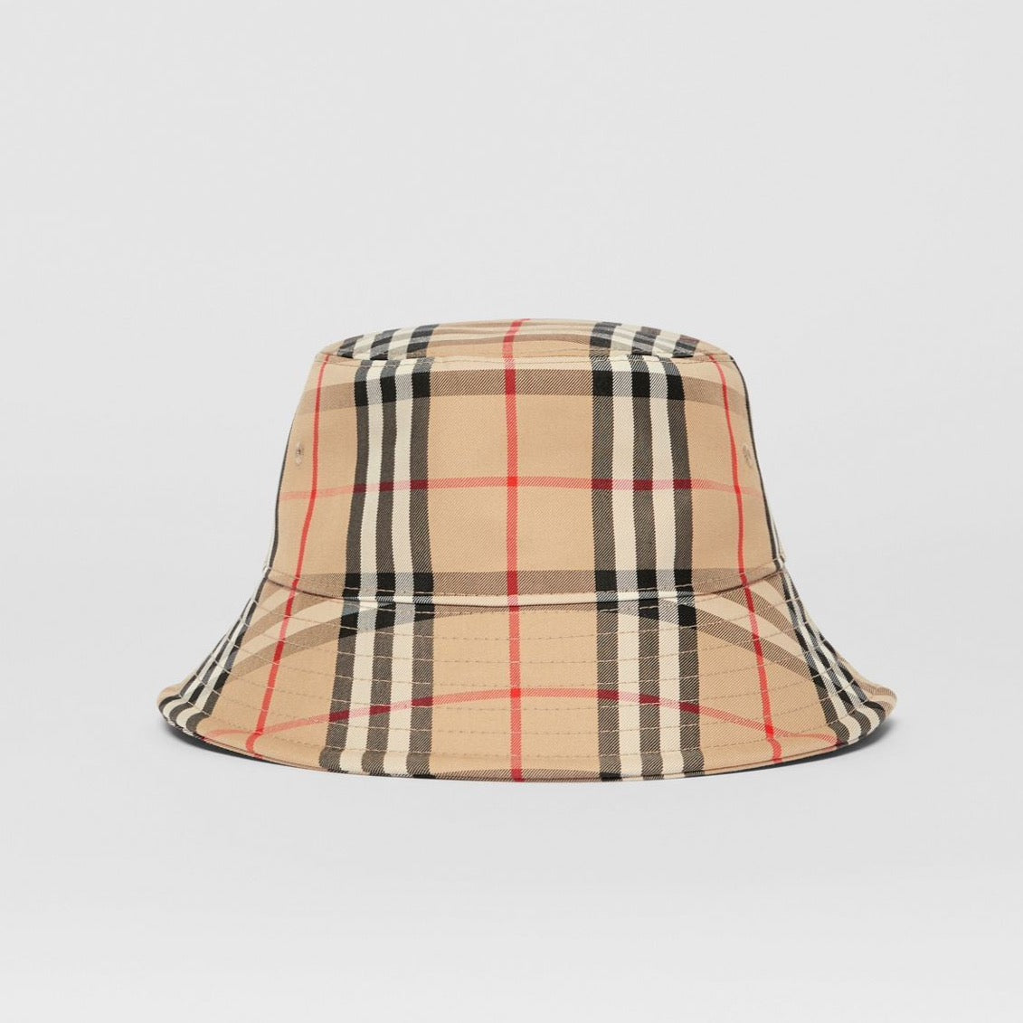 Burberry Vintage Check Technical Cotton Bucket Hat