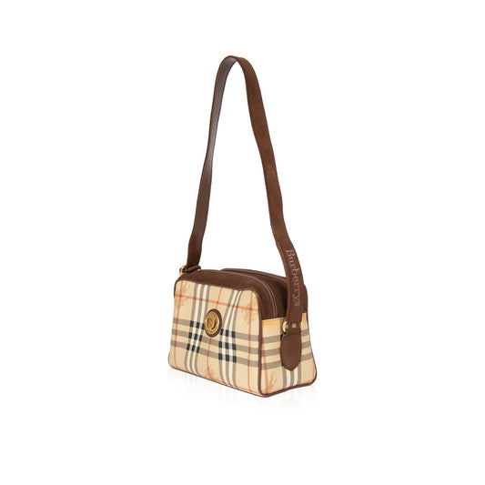 Burberrys Haymarket Check Camera Bag