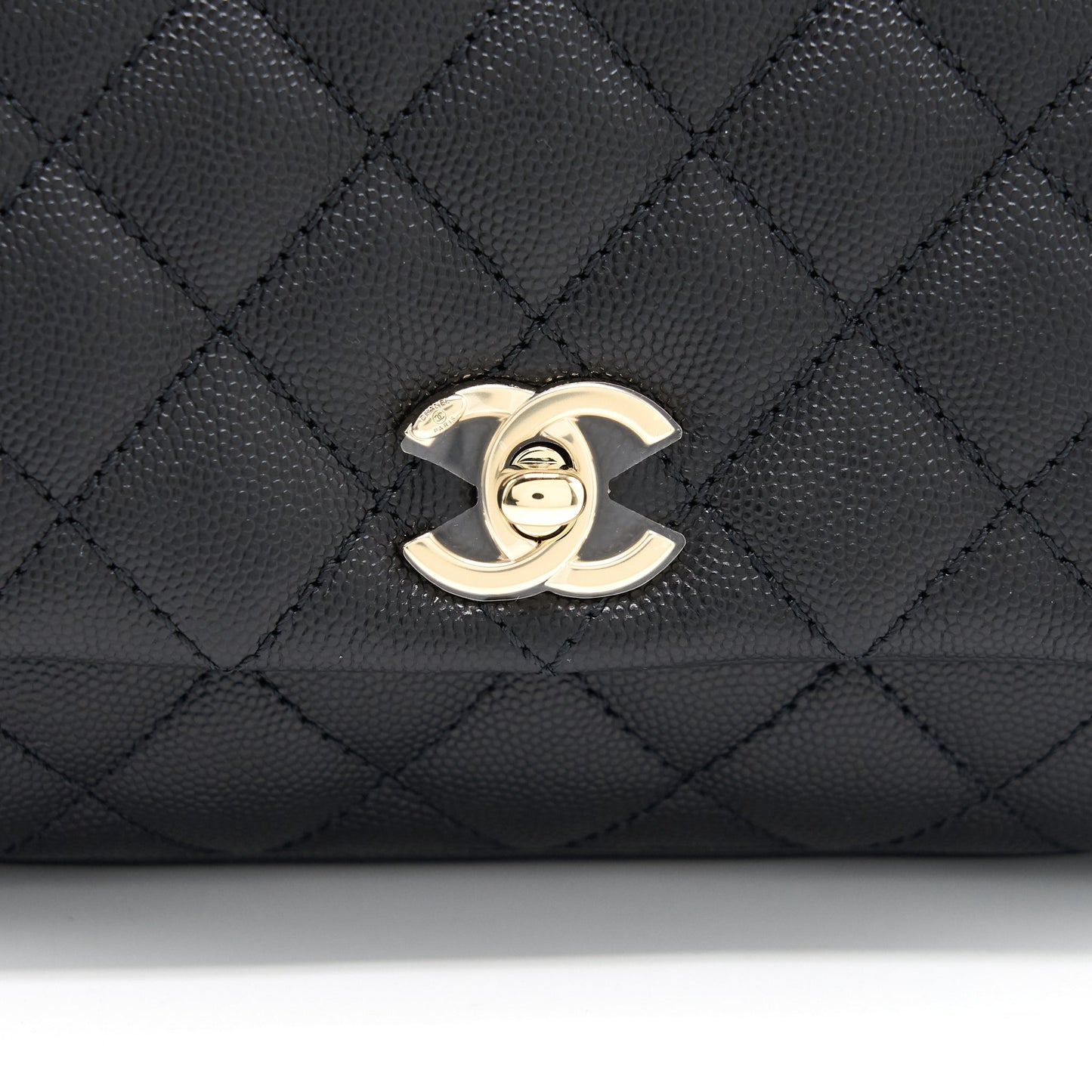 Chanel Extra Mini Coco Handle Flap Bag Black LGHW