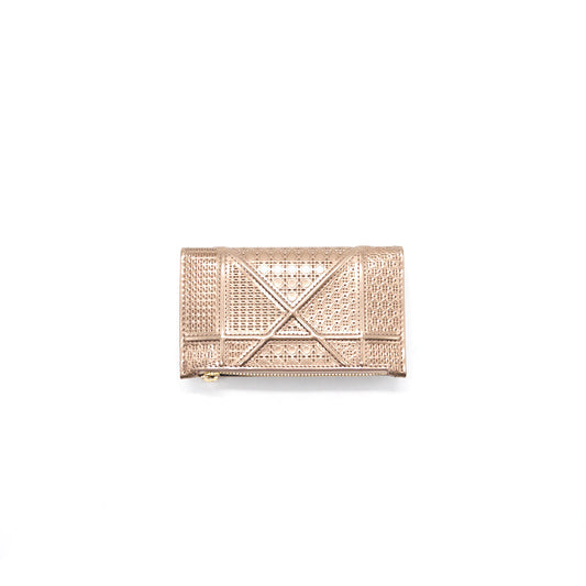 CHRISTIAN Luxury Dior Small Wallet Electric Nude