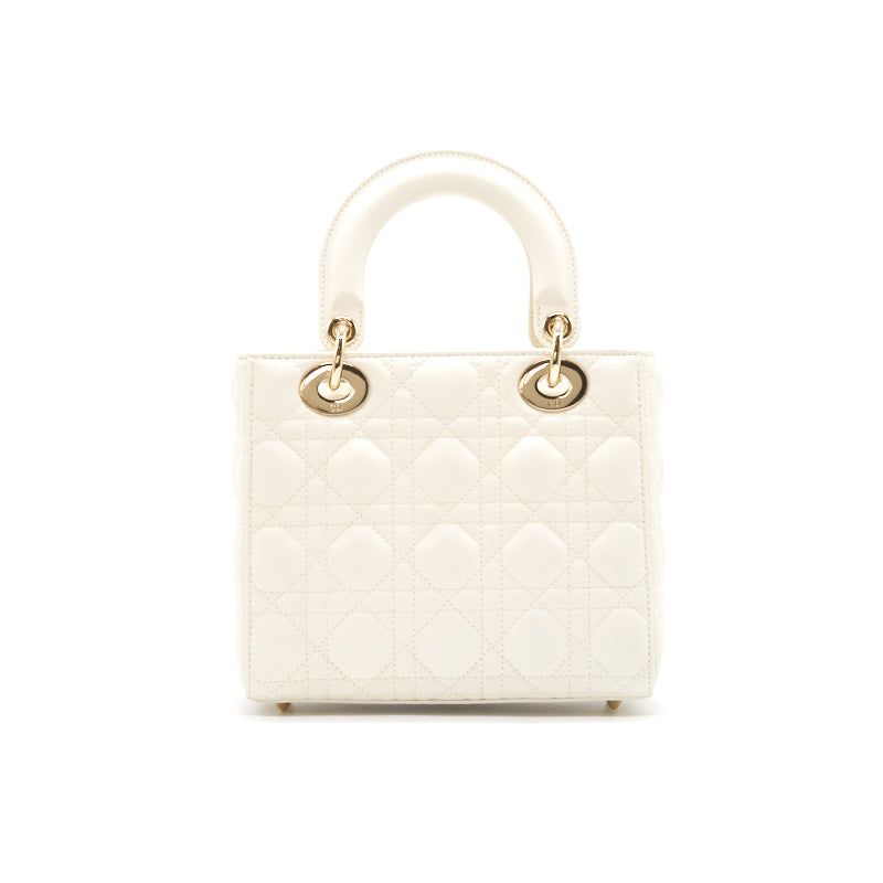 Luxury Dior Lady Luxury Dior medium Ecru GHW