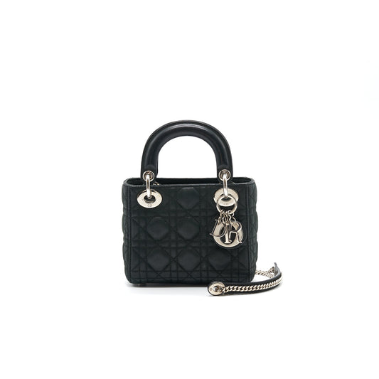 Luxury Dior Lady Luxury Dior Mini Black SHW