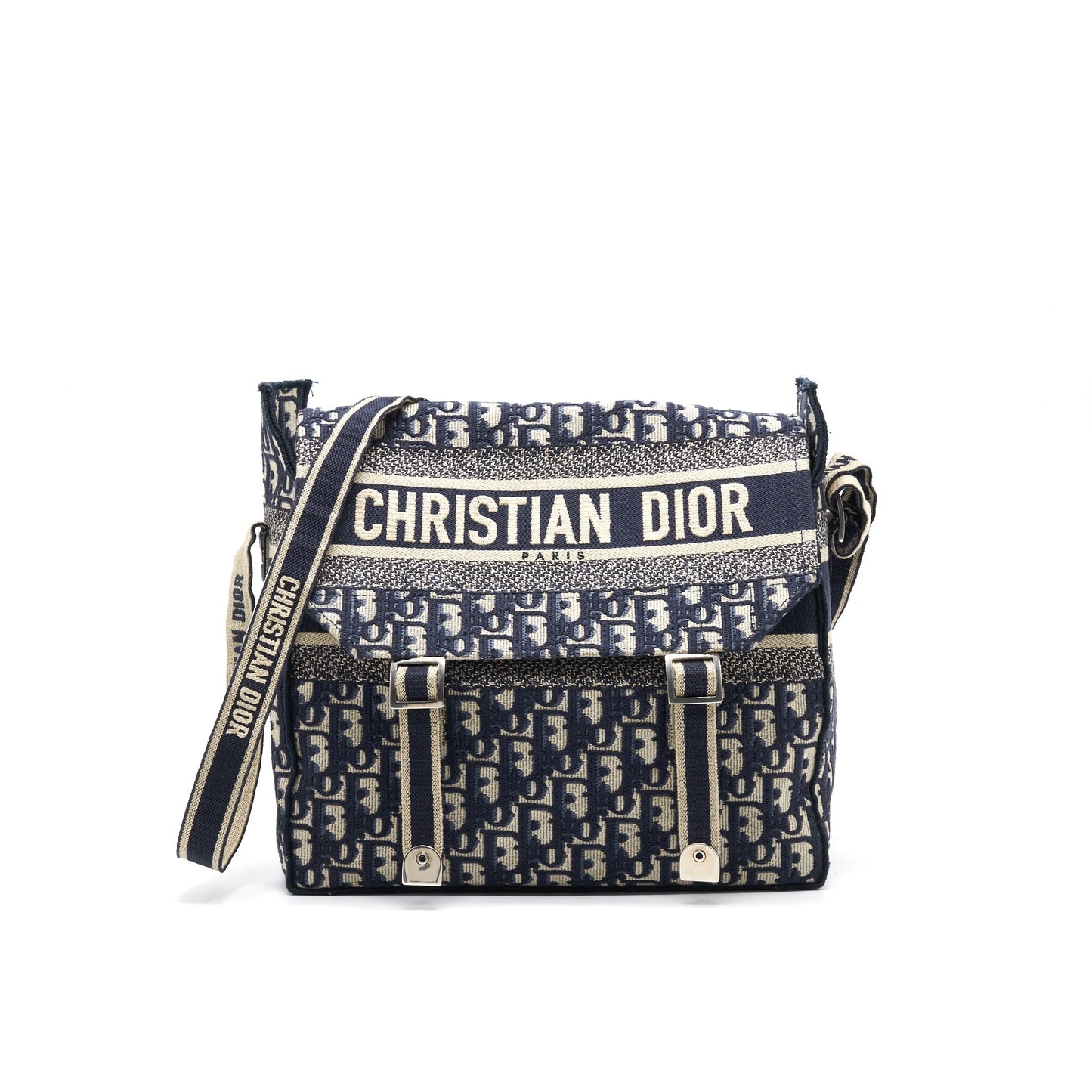 Luxury Dior Luxury Diorcamp Bag Blue Luxury Dior Oblique Embroidery