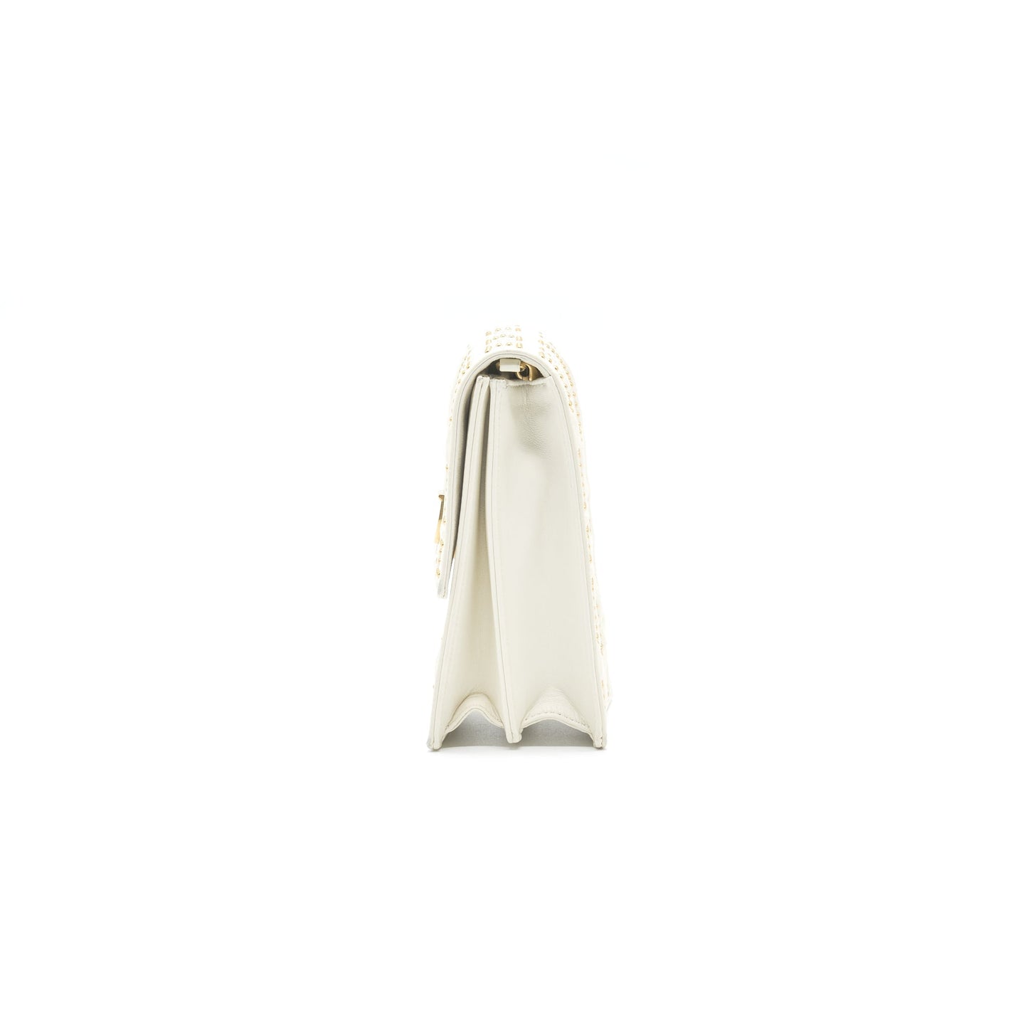 Luxury Dior Luxury Diorama Vertical Clutch Bag White GHW
