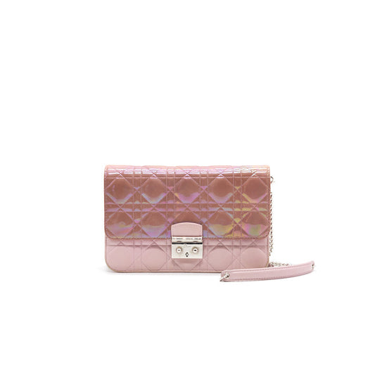 Luxury Dior Miss Luxury Dior Small with Light Pink Patent Leather