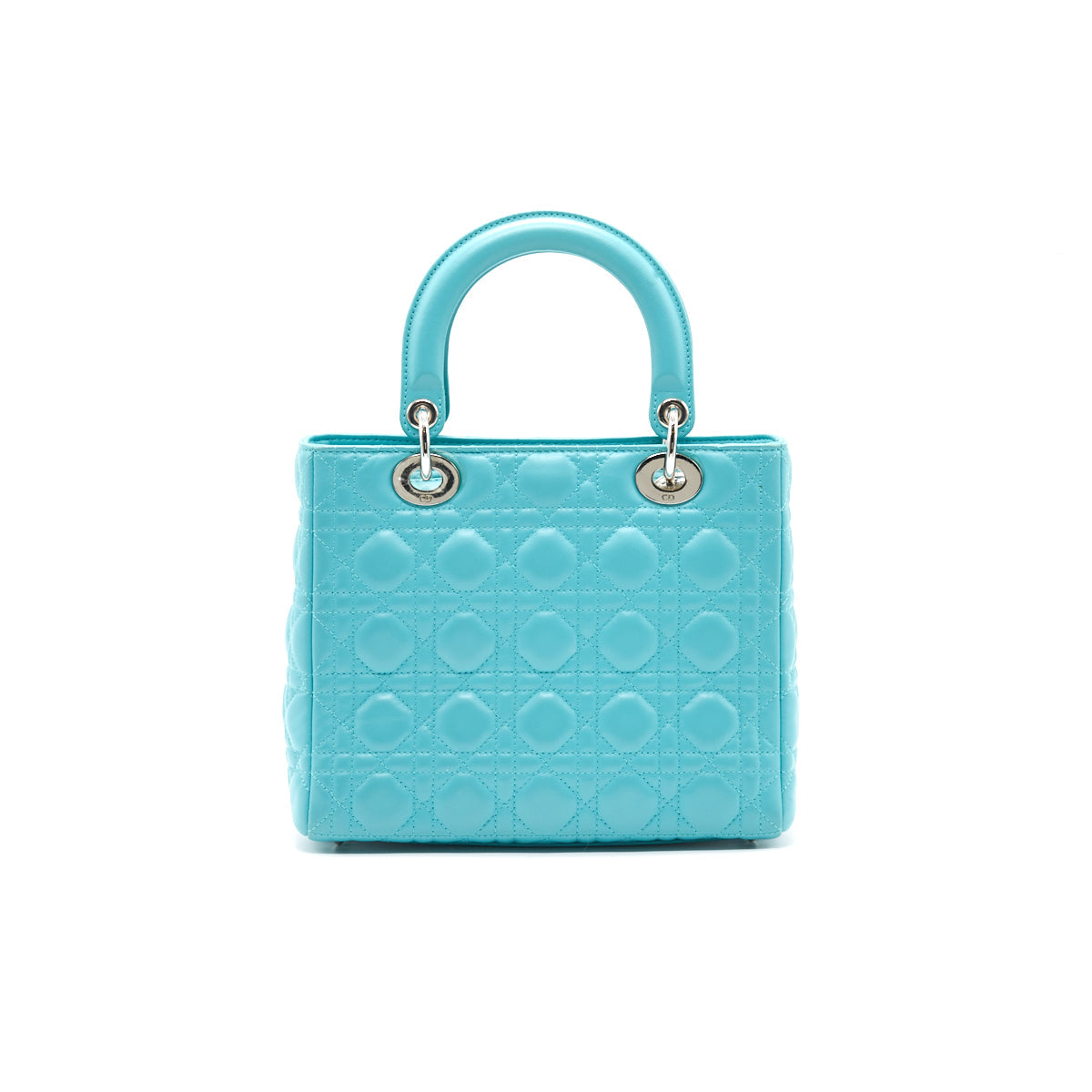 Luxury Dior Lady Luxury Dior Medium Lambskin Blue SHW