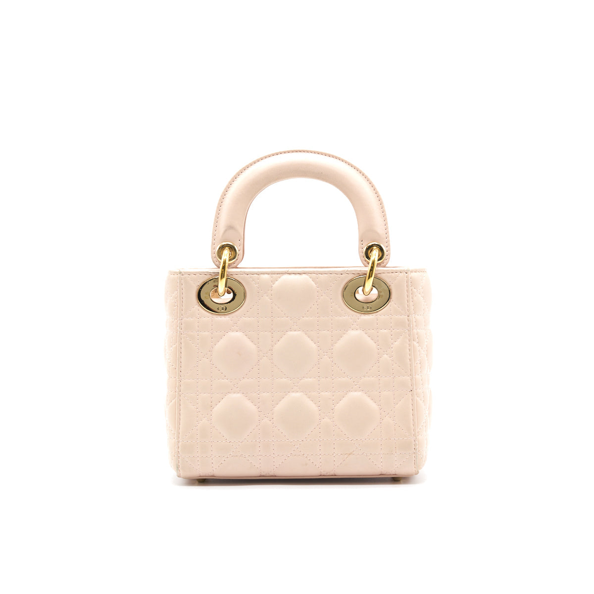 Luxury Dior Mini Lady Luxury Dior Lambskin Light Pink GHW