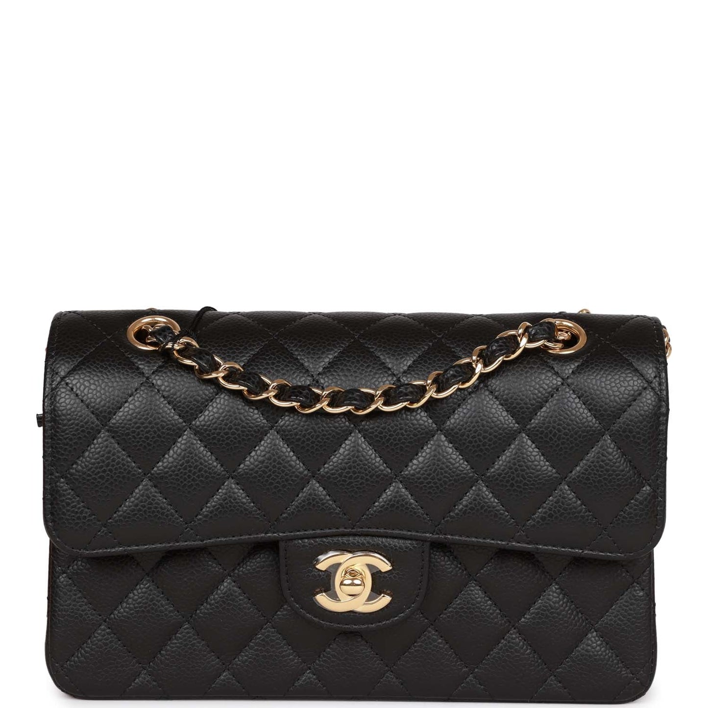 Chanel bag Small Classic Double Flap Black Caviar Gold Hardware