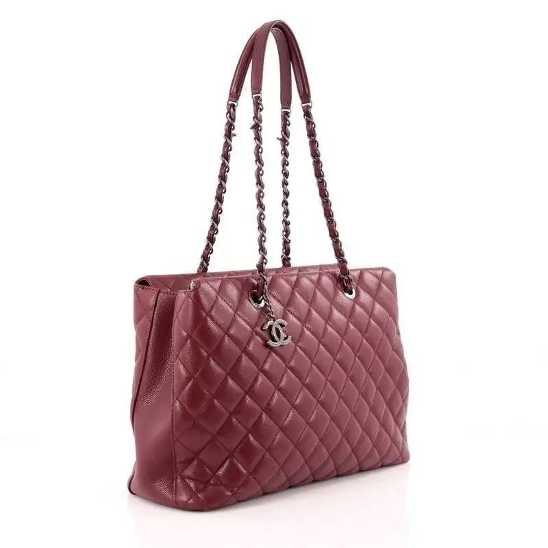 Luxury Chanel CAVIAR QUILTED LEATHER CITY SHOPPER TOTE BAG