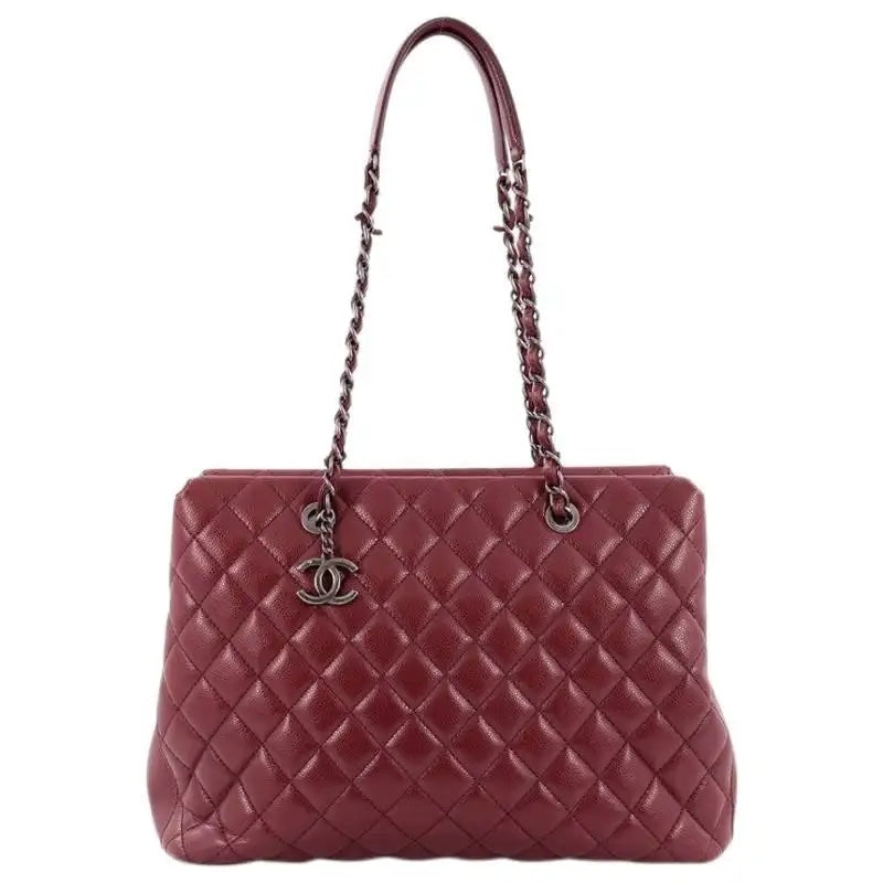 Luxury Chanel CAVIAR QUILTED LEATHER CITY SHOPPER TOTE BAG