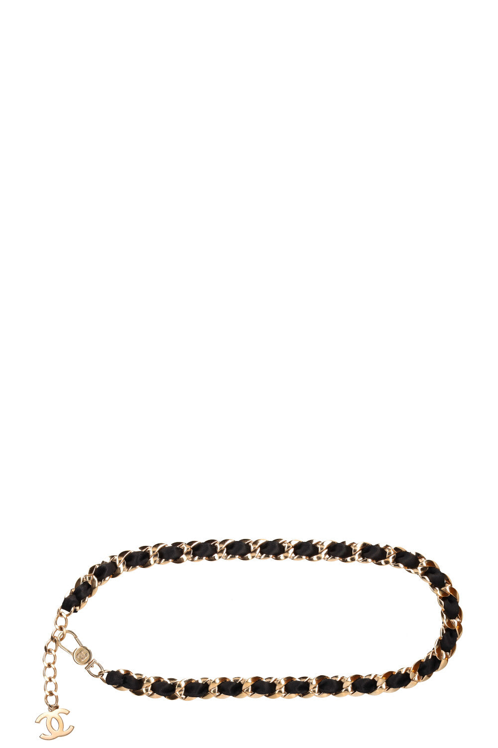 CHANEL Chain Belt Silk 08A