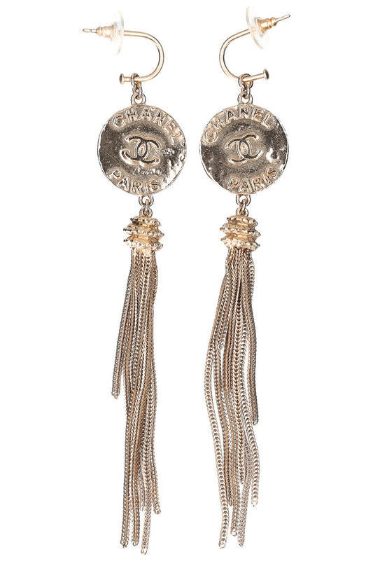 CHANEL Coin Tassel Earrings Prefall 2010