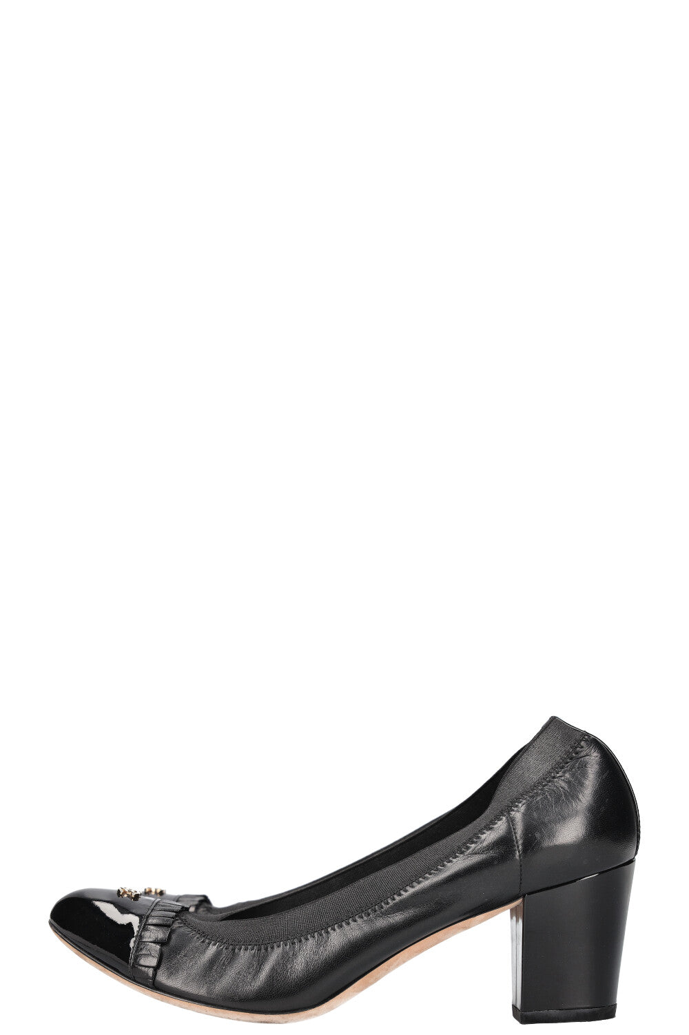 CHANEL Flex Heels Black
