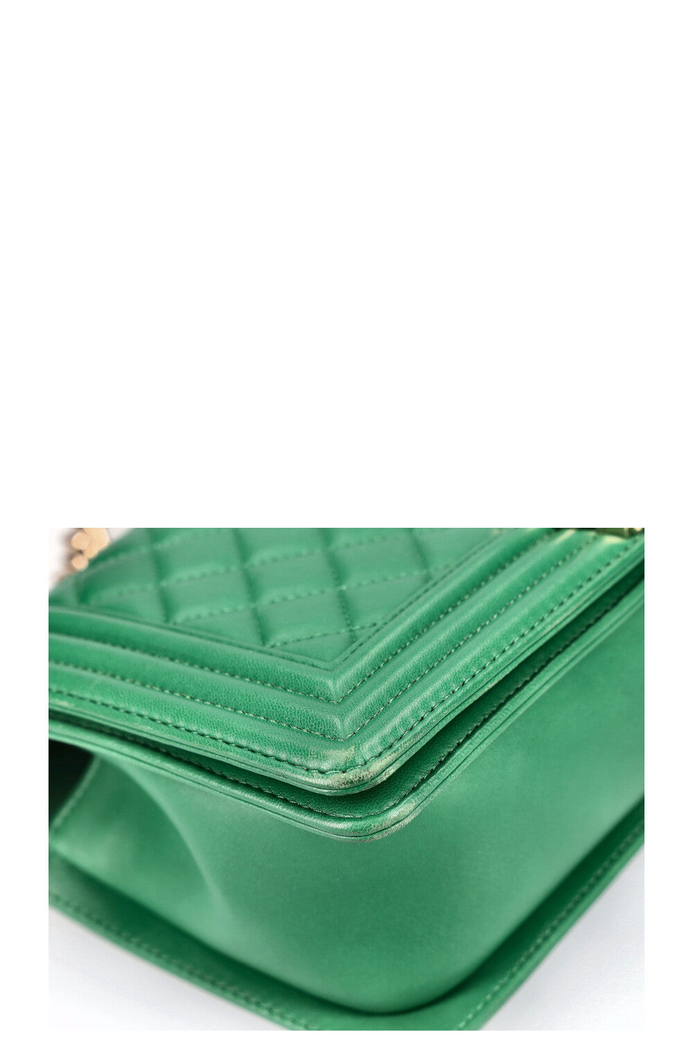 CHANEL Boy Bag Medium Green