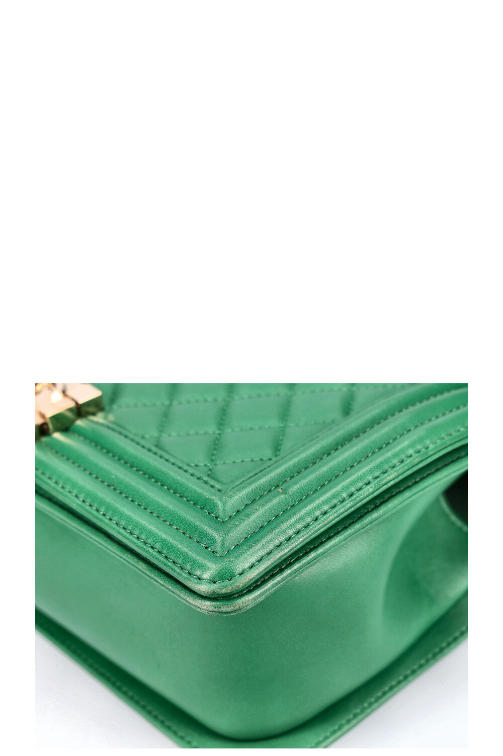 CHANEL Boy Bag Medium Green