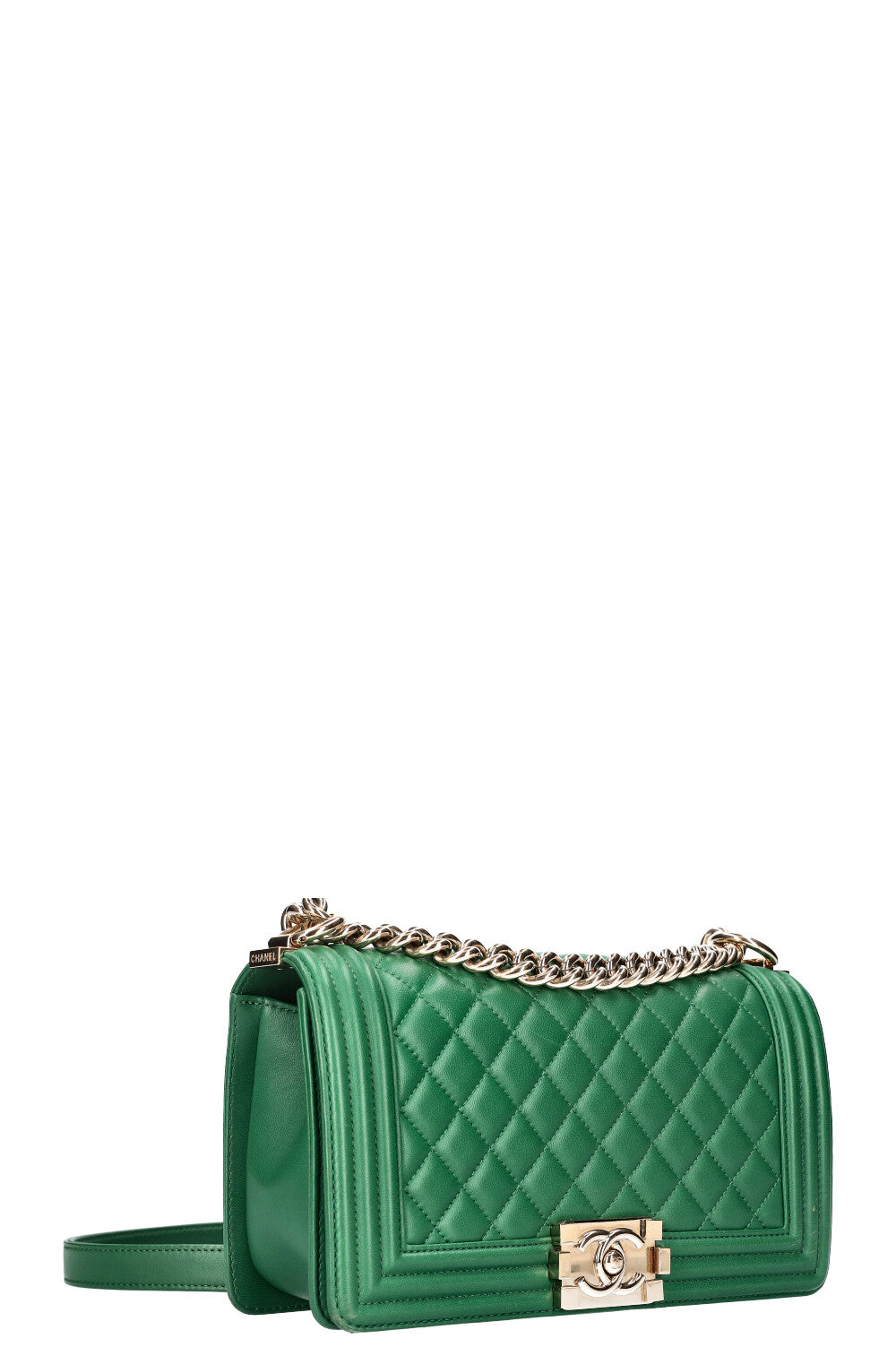 CHANEL Boy Bag Medium Green