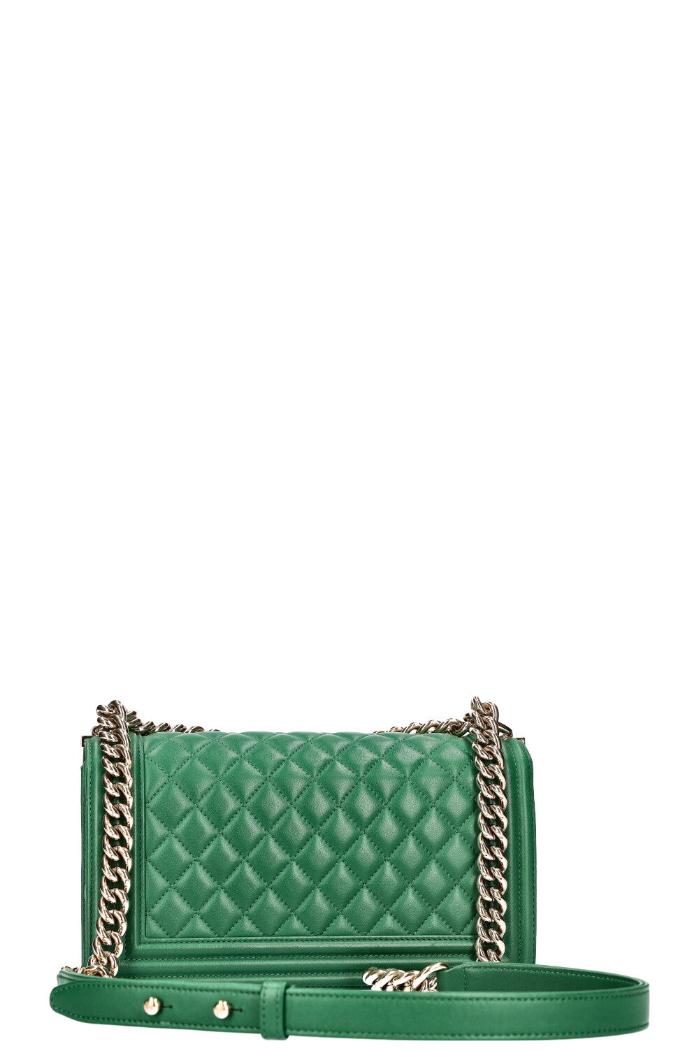 CHANEL Boy Bag Medium Green