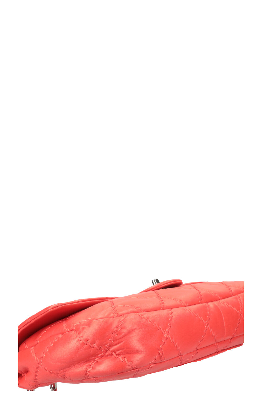 CHANEL Single Flap Bag Red