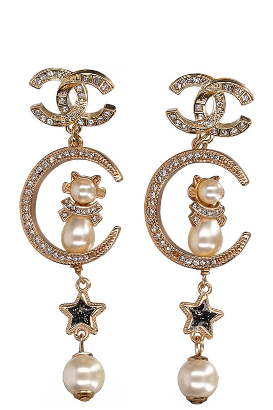 CHANEL Earrings Moon 20A