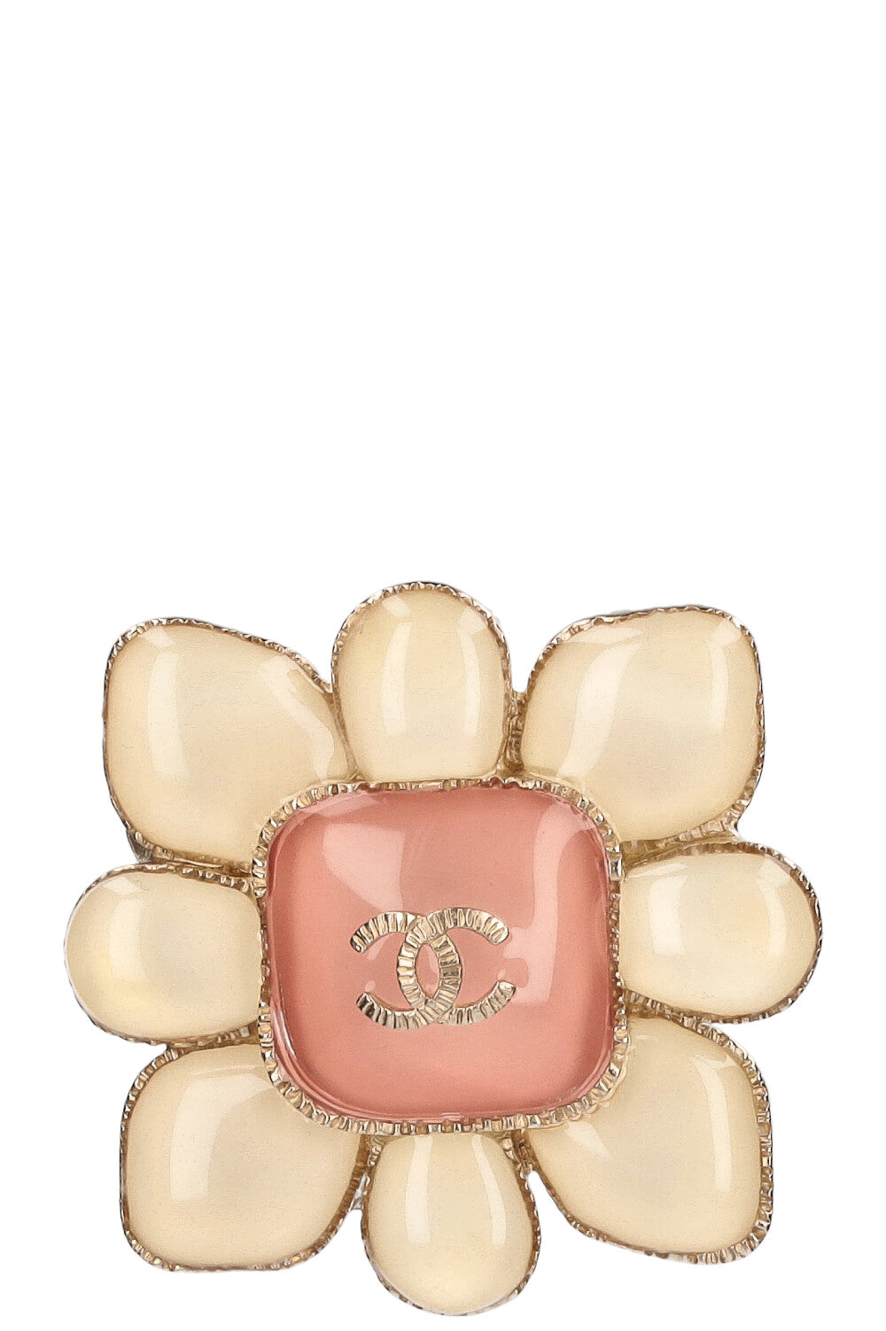 CHANEL Gripoix Brooch Pink FW 2016