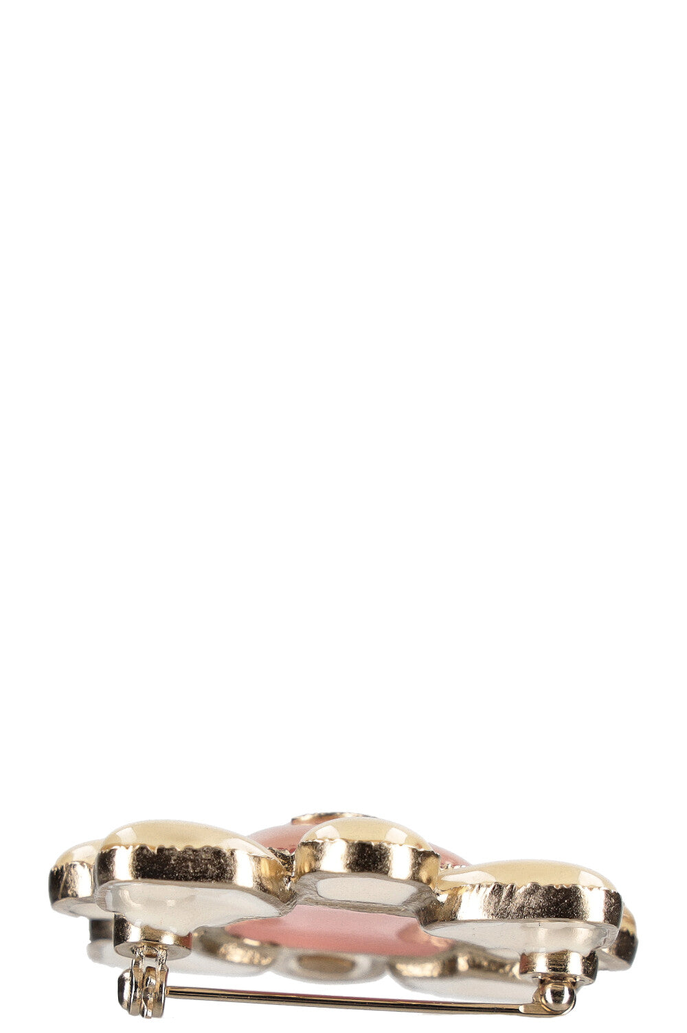 CHANEL Gripoix Brooch Pink FW 2016