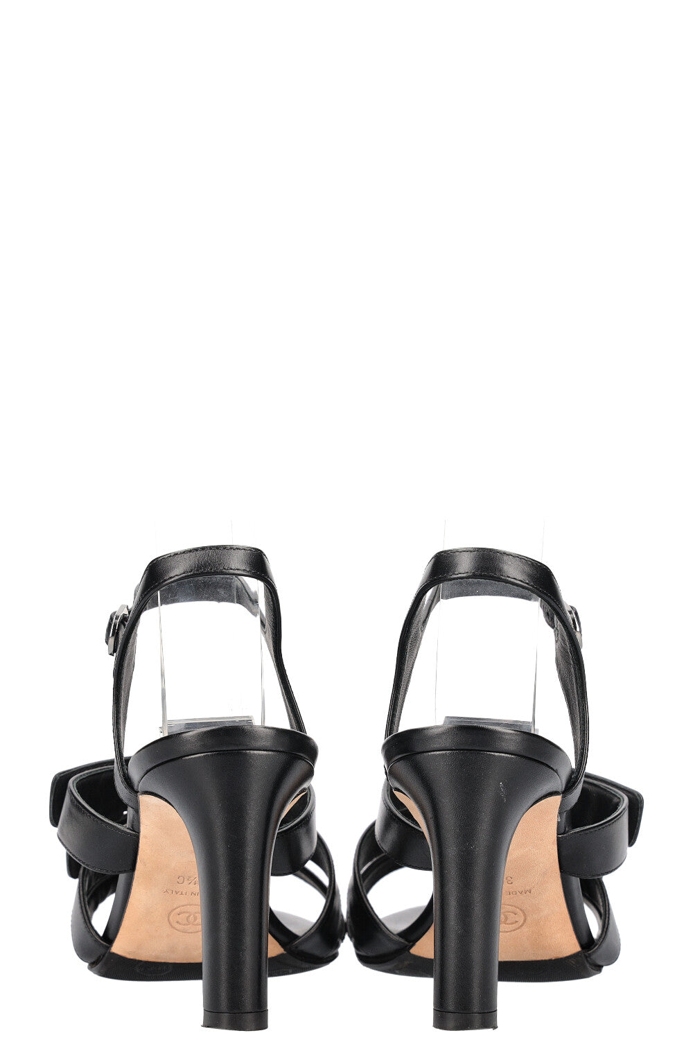 CHANEL Turnlock Sandals Black