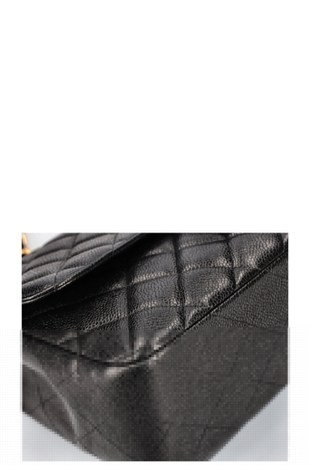 CHANEL Jumbo SIngle Flap Bag Caviar Black