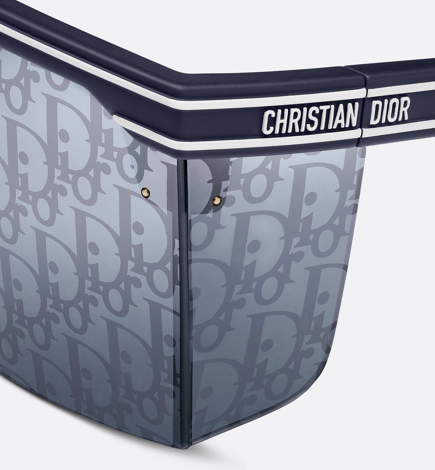 Luxury Diorclub M1U Blue Luxury Dior Oblique Mask Sunglasses