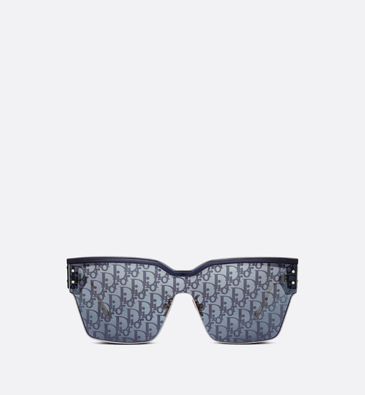 Luxury Diorclub M4U Blue Luxury Dior Oblique Mask Sunglasses