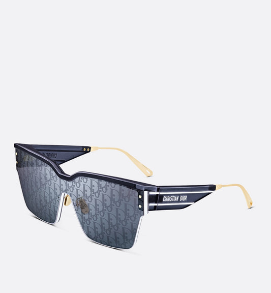 Luxury Diorclub M4U Blue Luxury Dior Oblique Mask Sunglasses