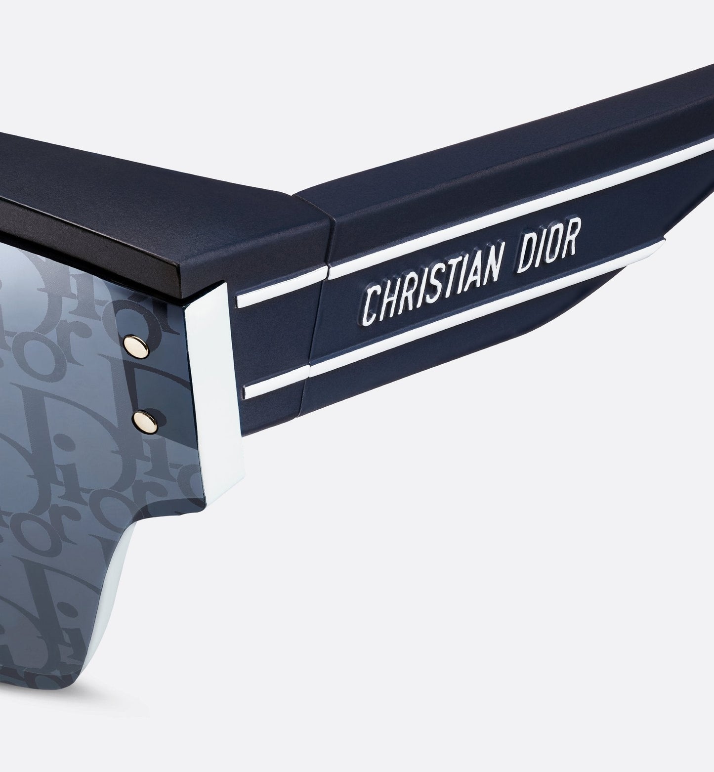 Luxury Diorclub M4U Blue Luxury Dior Oblique Mask Sunglasses