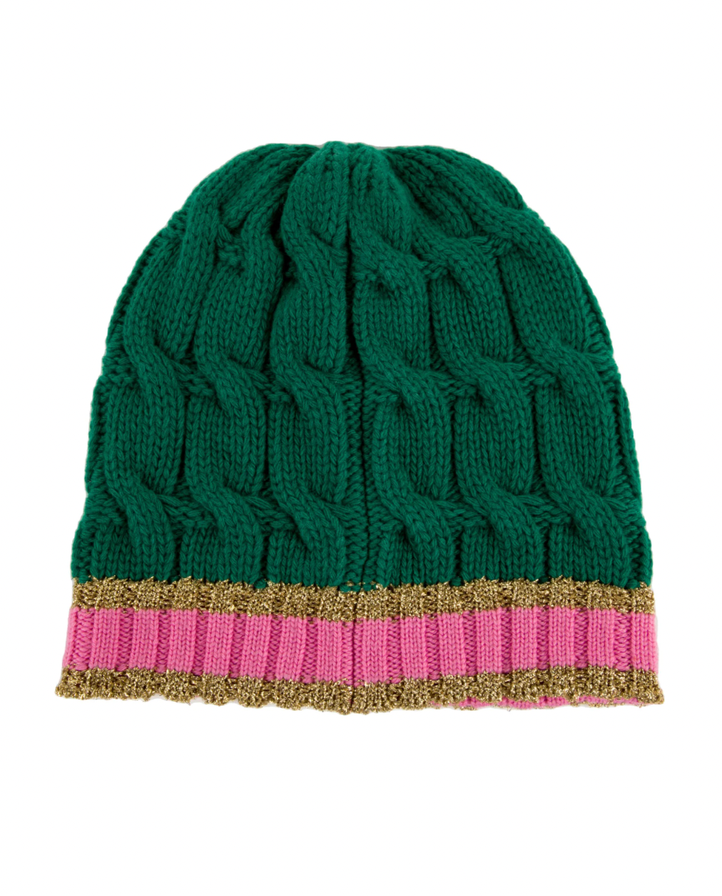 Luxury Gucci Trending 2025 Cable Knit Beanie in Green