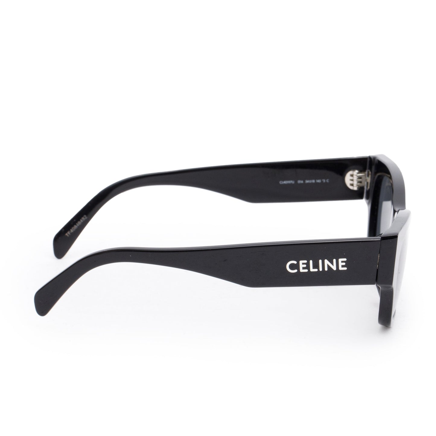 Celine 2022 CL40197 Black Acetate Rectangular Sunglasses