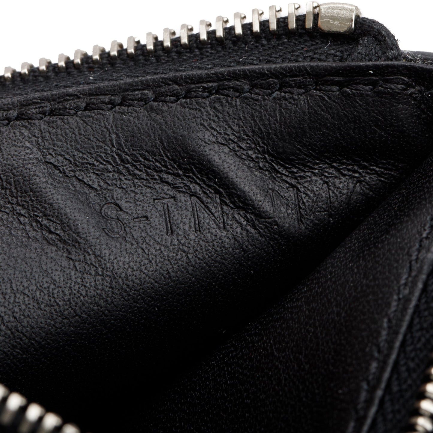 Celine Black Grained Calfskin Leather Small Trotteur Multifunction Wallet