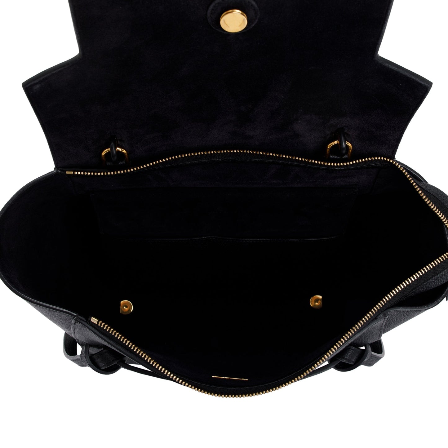 Celine Black Grained Leather Mini Belt Bag